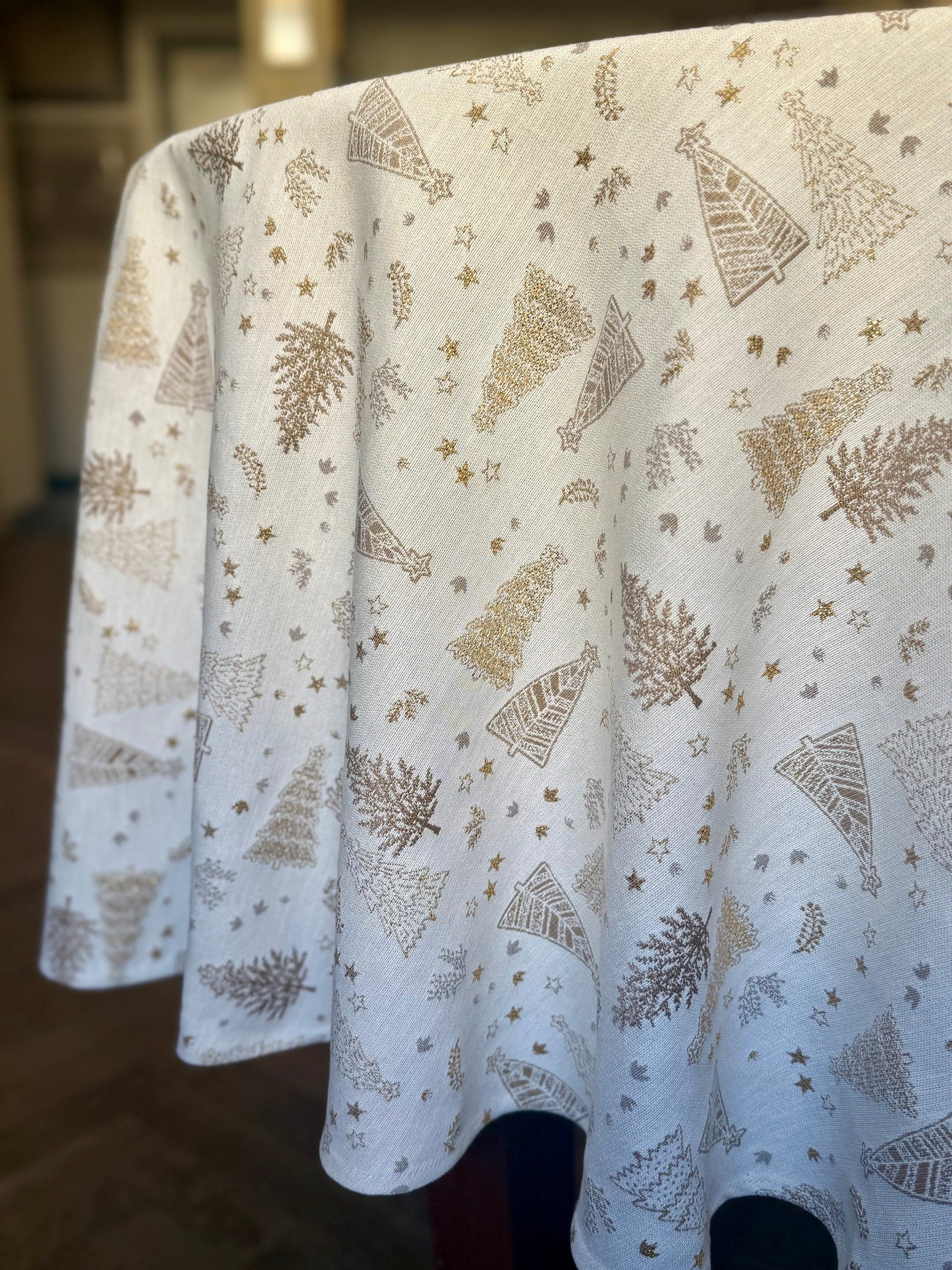 Round Tablecloth - Golden Forest