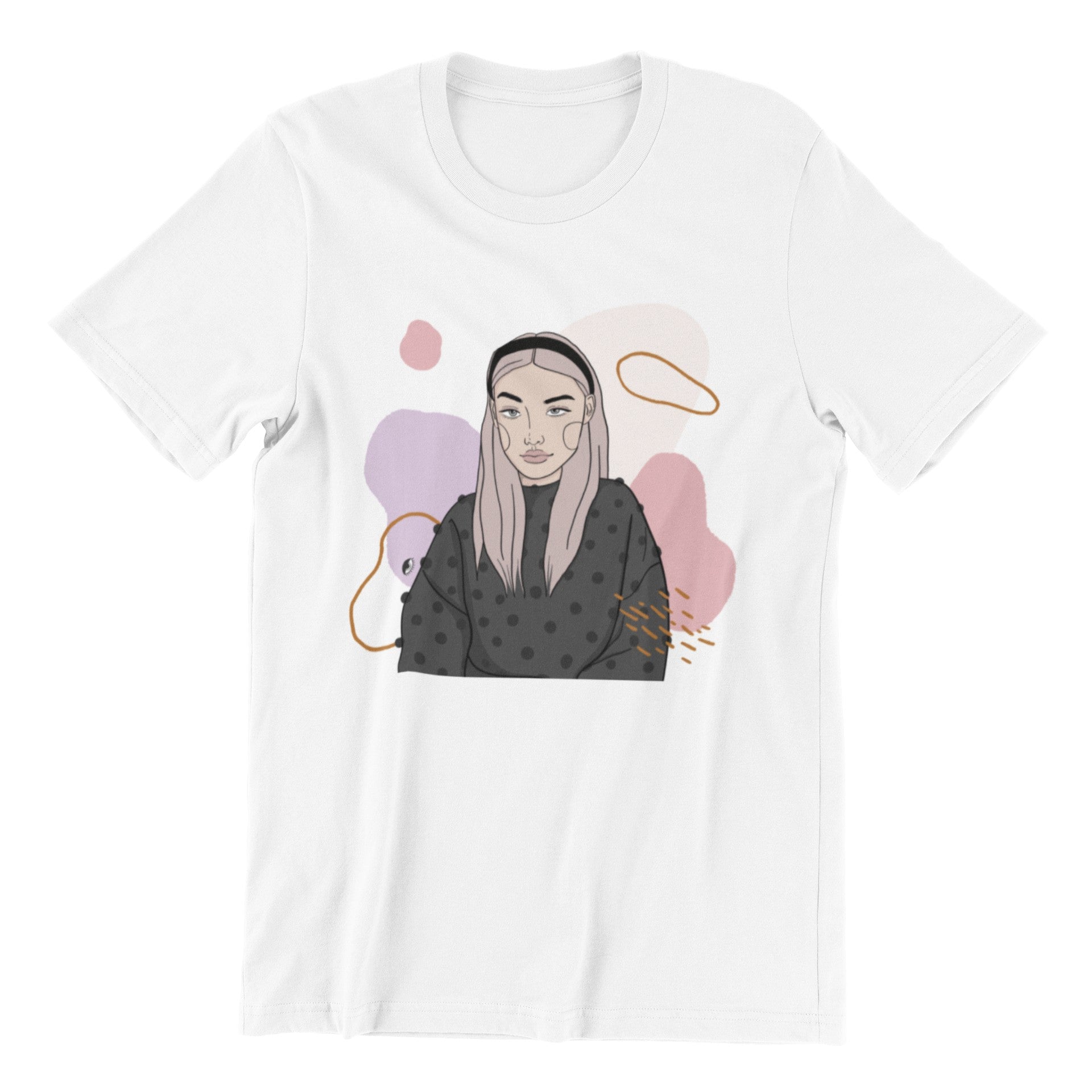 Unisex Organic Cotton T-shirt with Illustration - In Time