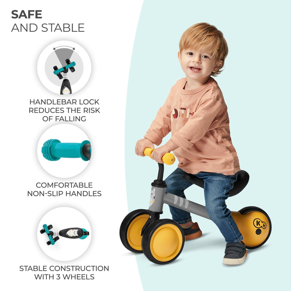 Balance Bike CUTIE - Turqouise