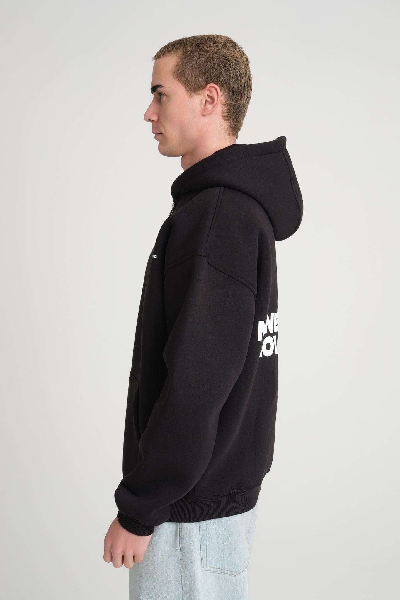 Heavyweight Zipper Hoodie - Money is Paper, Love is Love
