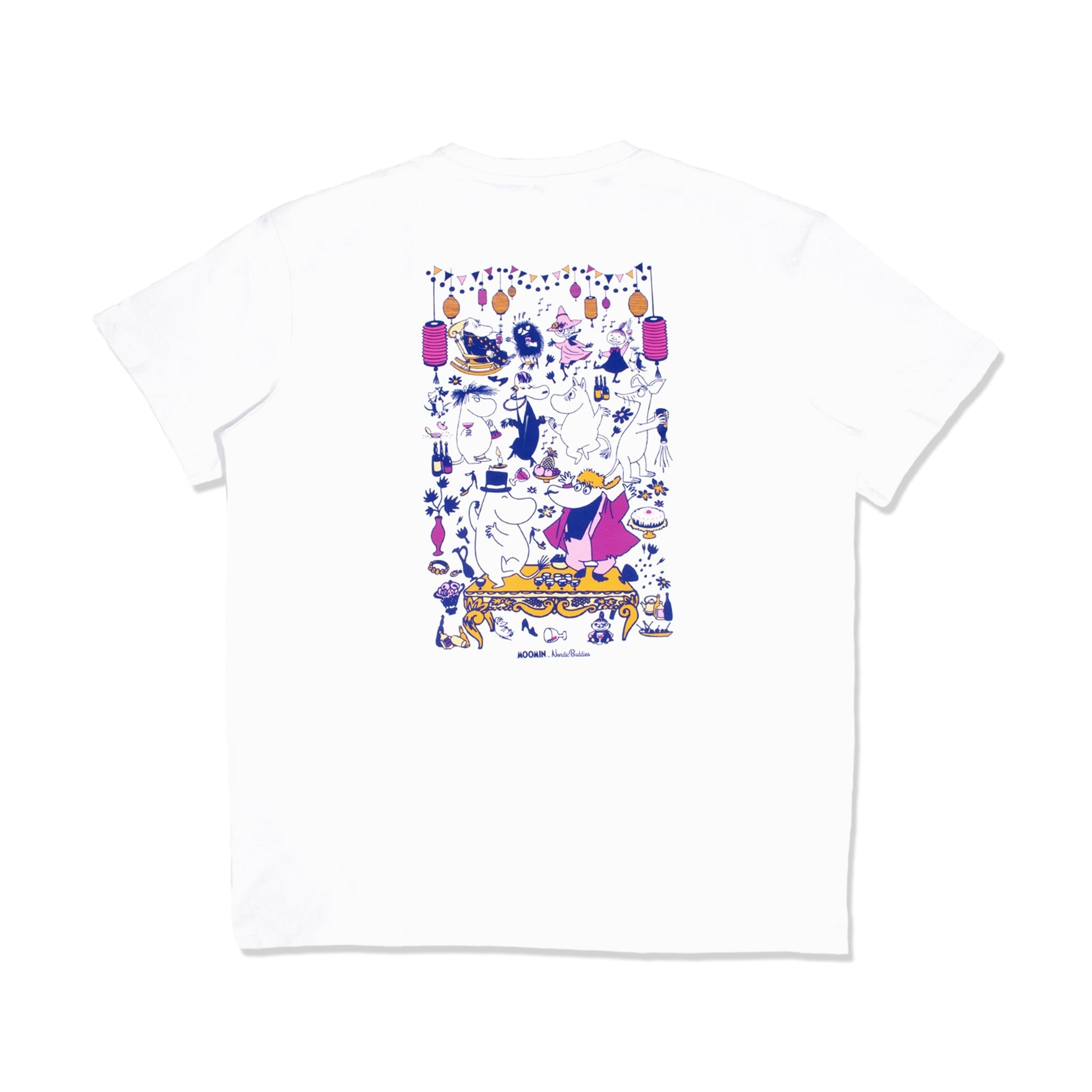 Moomin Party Heavy Unisex T-shirt - White